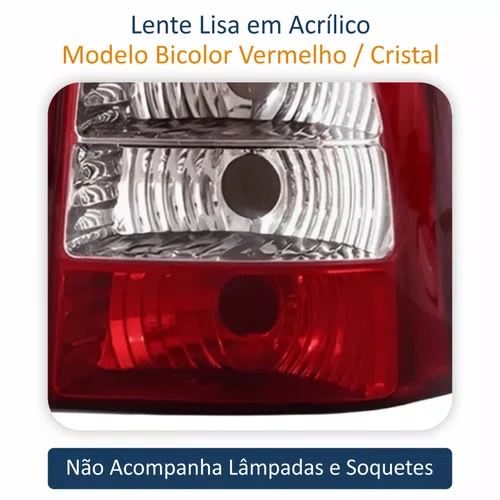 Lanterna Traseira Fiat Strada 2005 Até 2008 Bicolor Lado Direito Passageiro