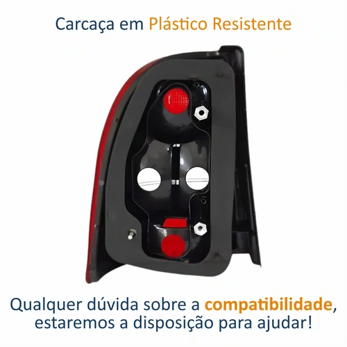 Lanterna Traseira Fiat Strada Adventure Locker 2009 Até 2013 Bicolor Canto Lado Direito Passageiro