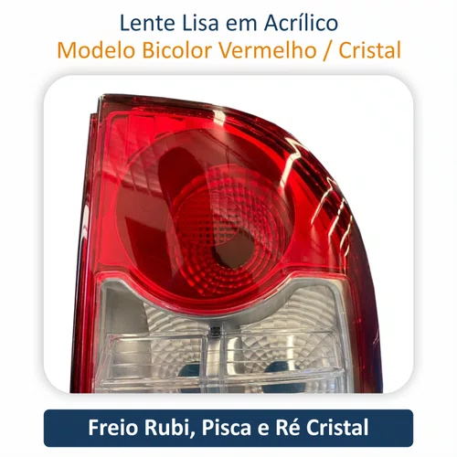Lanterna Traseira Fiat Strada Adventure Locker 2009 Até 2013 Bicolor Canto Lado Direito Passageiro
