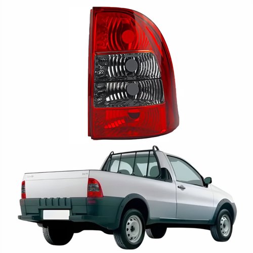 Lanterna Traseira Fiat Strada Sapão 2005 Até 2008 Fumê Lado Direito Passageiro