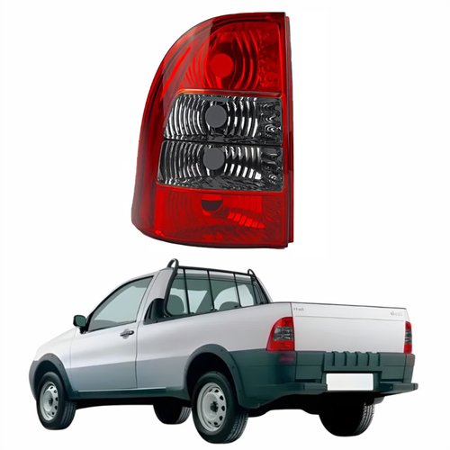 Lanterna Traseira Fiat Strada Sapão 2005 Até 2008 Fumê Lado Esquerdo Motorista