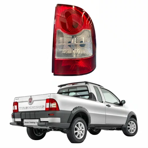 Lanterna Traseira Fiat Strada Trekking 2009 Até 2013 Bicolor Canto Lado Direito Passageiro