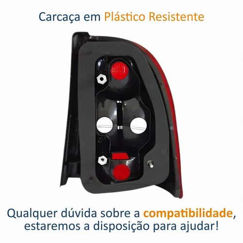 Lanterna Traseira Fiat Strada Working 2009 Até 2013 Bicolor Canto Lado Esquerdo Motorista