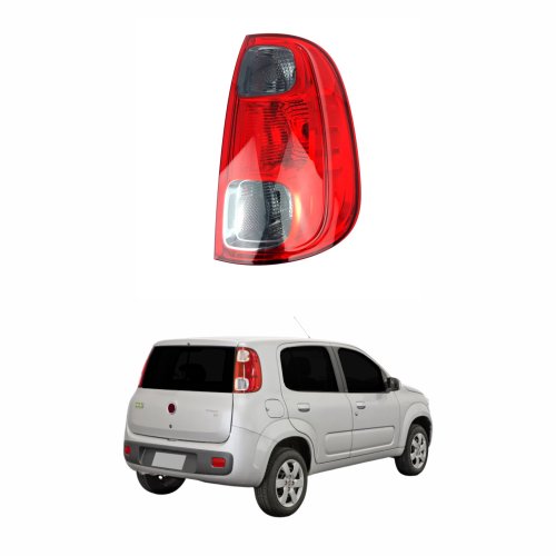 Lanterna Traseira Fiat Uno Vivace 2011 2012 2013 2014 Fumê Lado Direito Passageiro