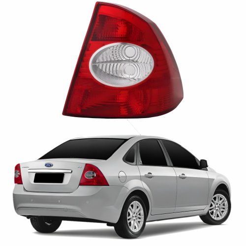Lanterna Traseira Ford Focus Sedan 2009 2010 2011 2012 Bicolor Cristal Lado Direito Passageiro