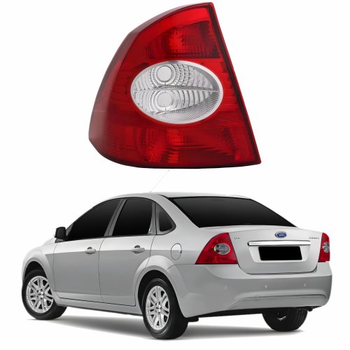 Lanterna Traseira Ford Focus Sedan 2009 2010 2011 2012 Bicolor Cristal Lado Esquerdo Motorista