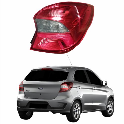 Lanterna Traseira Ford Ka Hatch 2019 2020 2021 Bicolor Cristal Lado Direito Passageiro