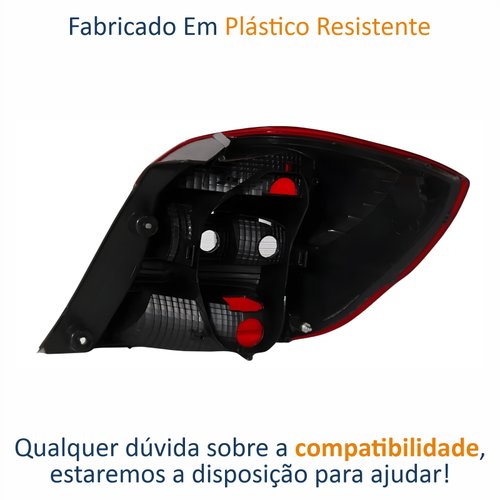 Lanterna Traseira Ford Ka Hatch 2019 Até 2023 Fumê Lado Esquerdo Motorista