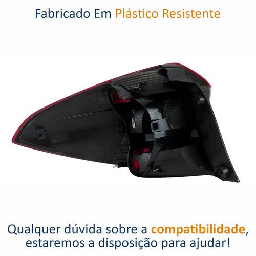 Lanterna Traseira Ford Ka Sedan 2019 2020 2021 2022 2023 Bicolor Lado Direito Passageiro