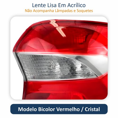 Lanterna Traseira Ford Ka Sedan 2019 2020 2021 2022 2023 Bicolor Lado Direito Passageiro