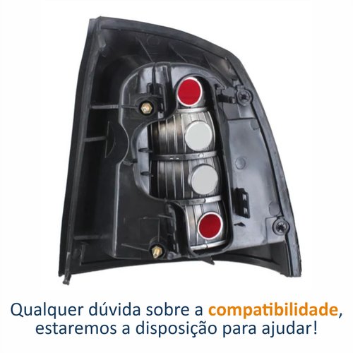 Lanterna Traseira Gm Astra Sedan 1999 Até 2002 Lado Esquerdo Motorista