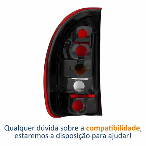Lanterna Traseira Gm Corsa Hatch 4 Portas 1996 Até 1999 Fumê Lado Direito Passageiro