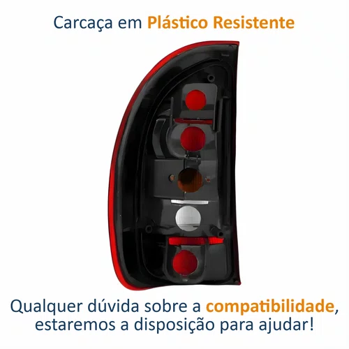 Lanterna Traseira Gm Corsa Hatch Pickup Wagon 1996 Até 1999 Tricolor 4 Portas Lado Direito Passageiro