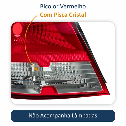 Lanterna Traseira Gm Onix 2012 Até 2016 Bicolor Lado Esquerdo Motorista