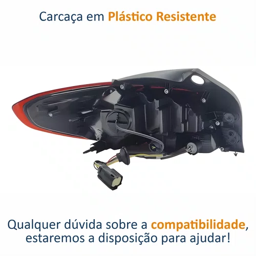 Lanterna Traseira Gm Onix Hatch 2020 Até 2024 Bicolor Com Led Lado Direito Passageiro