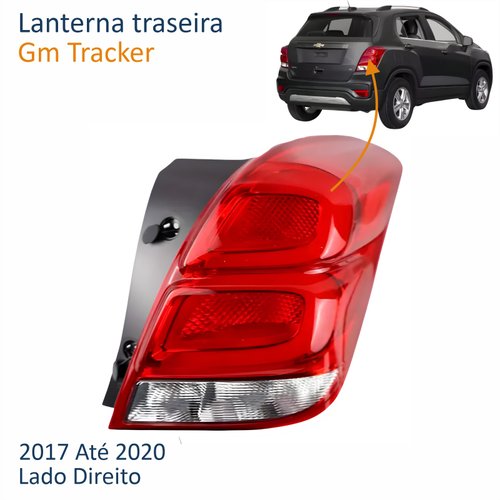Lanterna Traseira Gm Tracker 2017 Até 2020 Com Led Lado Direito Passageiro