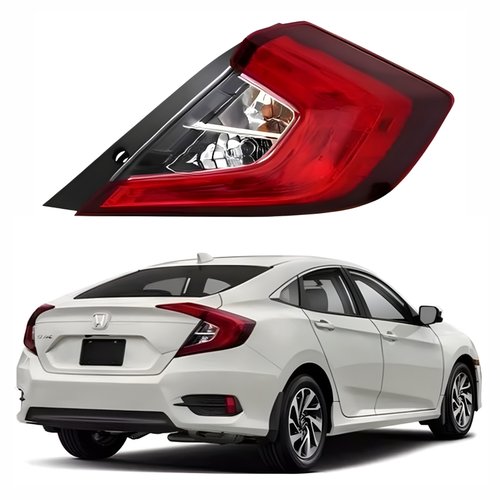 Lanterna Traseira Honda Civic 2017 Até 2020 Bicolor Canto Lado Direito Passageiro