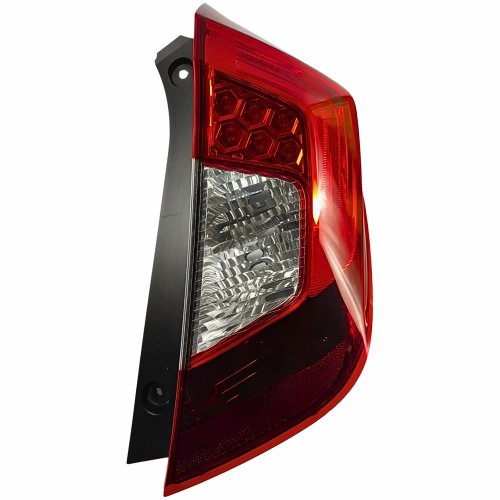 Lanterna Traseira Honda Fit 2018 2019 2020 2021 Bicolor Cristal Com Led Lado Direito Passageiro