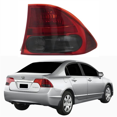 Lanterna Traseira Honda New Civic 2007 Até 2011 Canto Fumê Lado Direito Passageiro