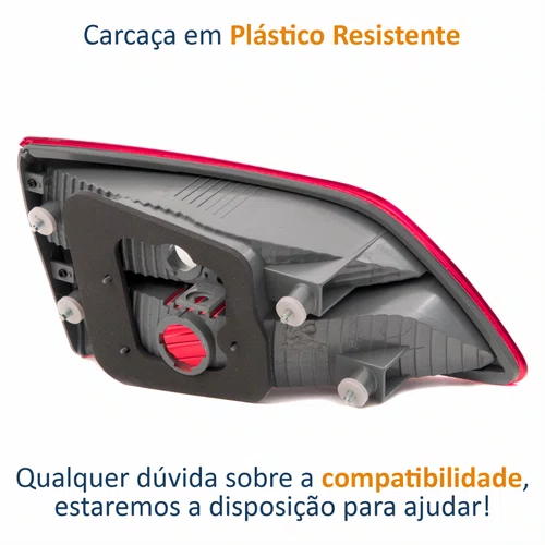 Lanterna Traseira Hyndai Hb20 Hatch 2012 Até 2019 Tampa Bicolor Lado Direito Passageiro