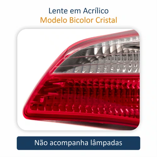 Lanterna Traseira Hyndai Hb20 Hatch 2012 Até 2019 Tampa Bicolor Lado Direito Passageiro
