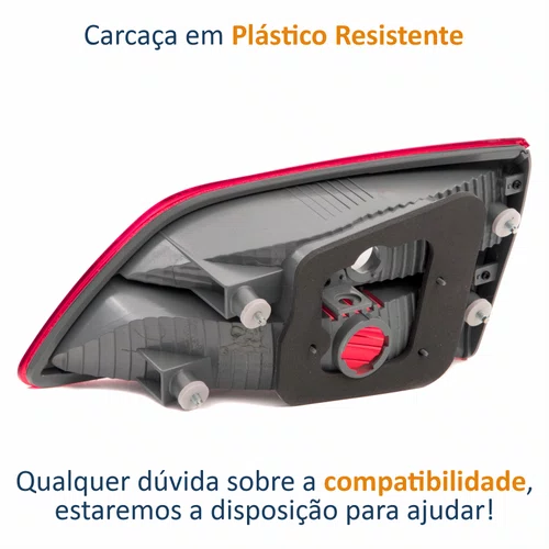 Lanterna Traseira Hyndai Hb20 Hatch 2012 Até 2019 Tampa Bicolor Lado Esquerdo Motorista