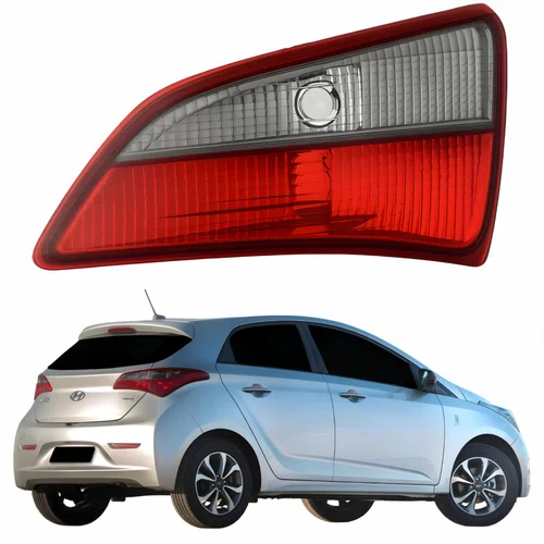 Lanterna Traseira Hyndai Hb20 Hatch 2012 Até 2019 Tampa Fumê Lado Direito Passageiro