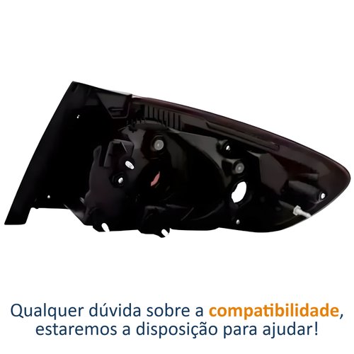Lanterna Traseira Hyundai Santa Fé 2011 Até 2013 Canto Lado Esquerdo Motorista