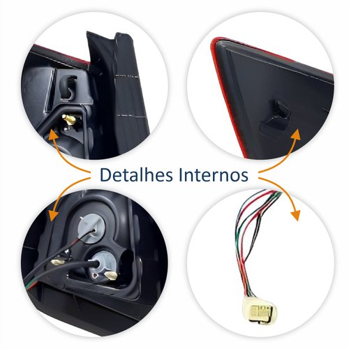Lanterna Traseira Lifan X60 2013 Até 2016 Com Led Com Soquete Lado Direito Passageiro
