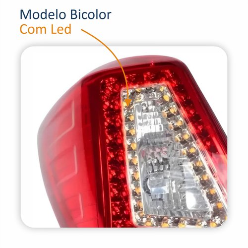 Lanterna Traseira Lifan X60 2013 Até 2016 Com Led Com Soquete Lado Esquerdo Motorista