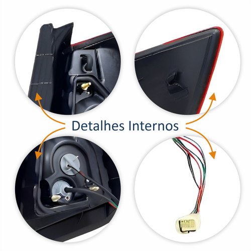 Lanterna Traseira Lifan X60 2013 Até 2016 Com Led Com Soquete Lado Esquerdo Motorista