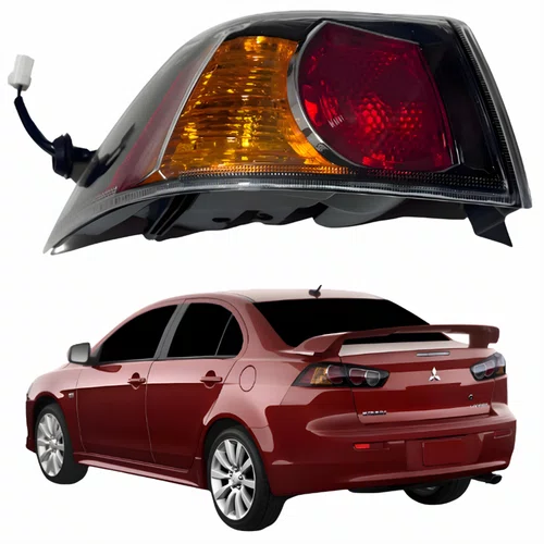 Lanterna Traseira Mitsubishi Lancer 2008 Até 2017 Canto Lado Esquerdo Motorista