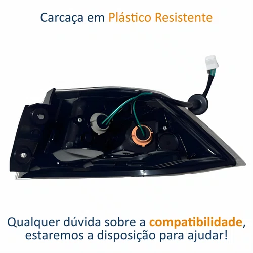 Lanterna Traseira Mitsubishi Lancer 2008 Até 2017 Canto Lado Esquerdo Motorista