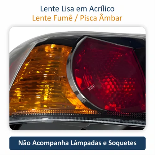 Lanterna Traseira Mitsubishi Lancer 2008 Até 2017 Canto Lado Esquerdo Motorista