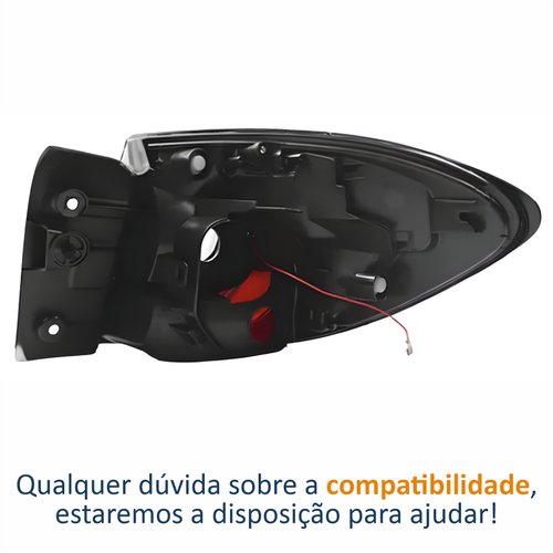 Lanterna Traseira Renault Captur 2017 Até 2024 Canto Com Led Lado Esquerdo Motorista