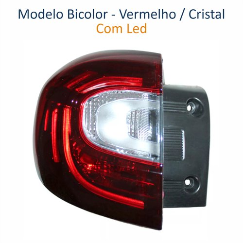 Lanterna Traseira Renault Captur 2017 Até 2024 Canto Com Led Lado Esquerdo Motorista