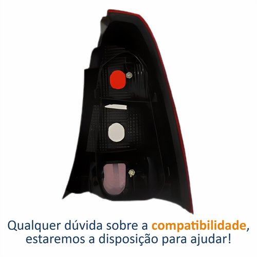 Lanterna Traseira Renault Logan 2011 Até 2014 Bicolor Cristal Lado Esquerdo Motorista