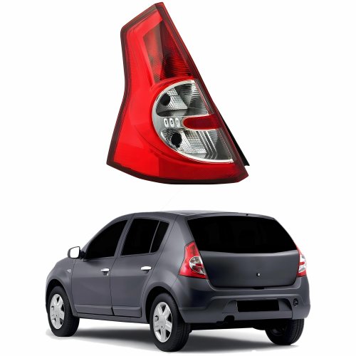 Lanterna Traseira Renault Sandero 2008 2009 2010 2011 Bicolor Lado Esquerdo Motorista