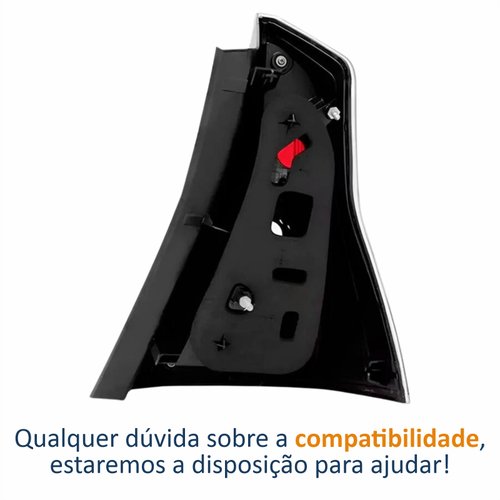 Lanterna Traseira Renault Sandero 2012 Até 2014 Fumê Lado Esquerdo Motorista