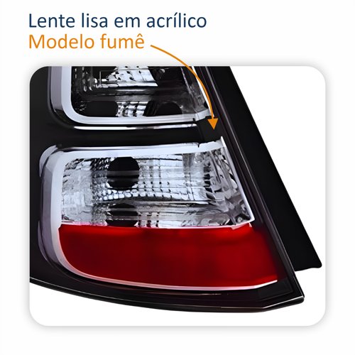 Lanterna Traseira Renault Sandero 2012 Até 2014 Fumê Lado Esquerdo Motorista