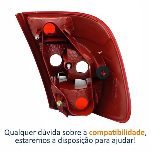 Lanterna Traseira Renault Symbol 2009 Até 2013 Lado Esquerdo Motorista