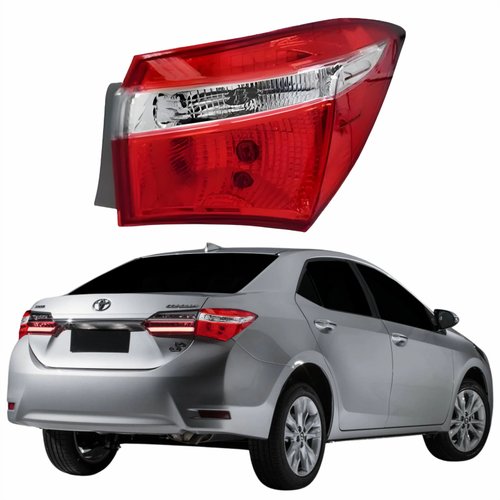 Lanterna Traseira Toyota Corolla 2017 2018 2019 Canto Sem Led Lado Direito Passageiro