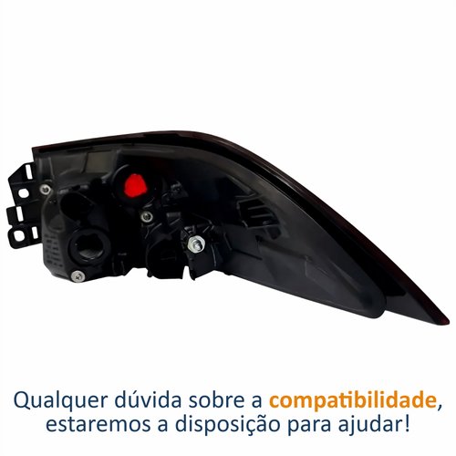 Lanterna Traseira Toyota Corolla Altis 2020 2021 2022 2023 Canto Bicolor Com Led Lado Esquerdo Motorista