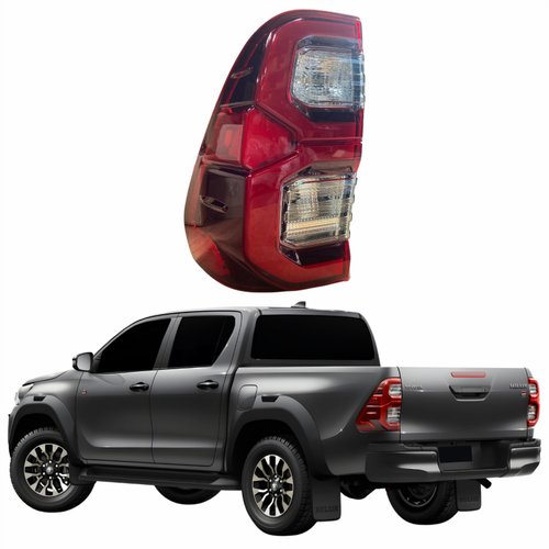 Lanterna Traseira Toyota Hilux Srv 2021 2022 2023 2024 Com Led Lado Esquerdo Motorista