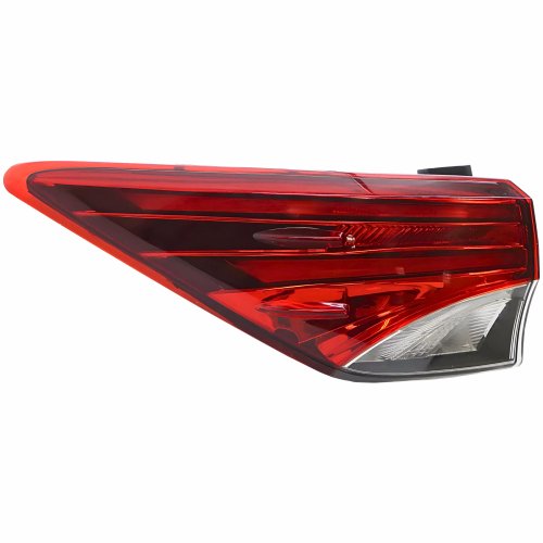 Lanterna Traseira Toyota Hilux Sw4 2016 2017 2018 2019 Canto Bicolor Cristal Com Led Lado Esquerdo Motorista