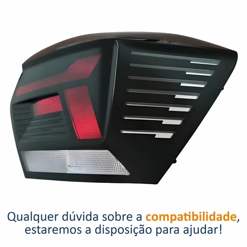 Lanterna Traseira Volkswagen Polo 2023 2024 2025 Fumê Lado Direito Passageiro