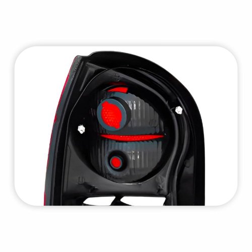 Lanterna Traseira Vw Gol G4 2005 Até 2012 Carcaça Preta Bicolor Cristal Lado Direito Passageiro