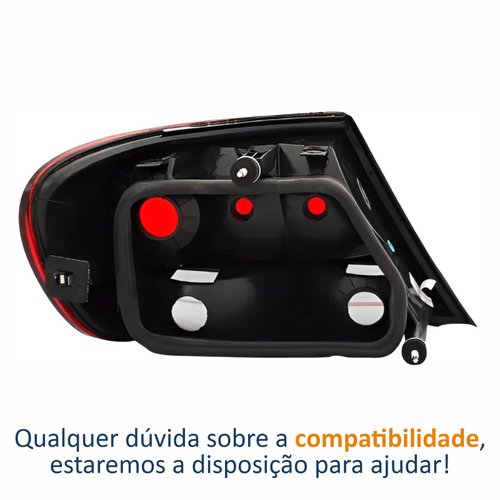 Lanterna Traseira Vw Gol G5 2008 Até 2012 Lado Direito Passageiro