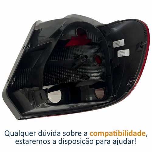 Lanterna Traseira Vw Gol G6 2013 Até 2016 Encaixe Hella Lado Esquerdo Motorista