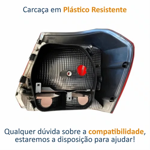 Lanterna Traseira Vw Gol G7 G8 Fumê Lado Esquerdo Motorista